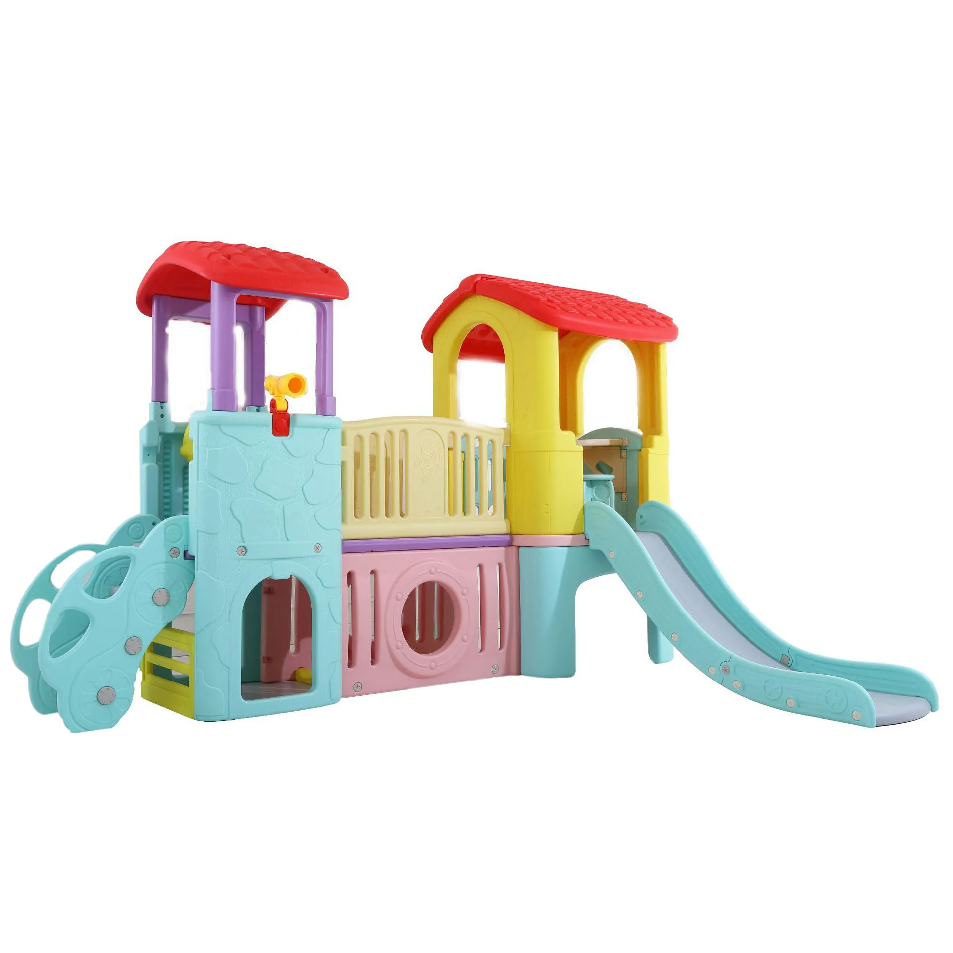 High Quality Children Amusement Park Kindergarten Indoor Playground Equipment Plastic Playhouse with Slide