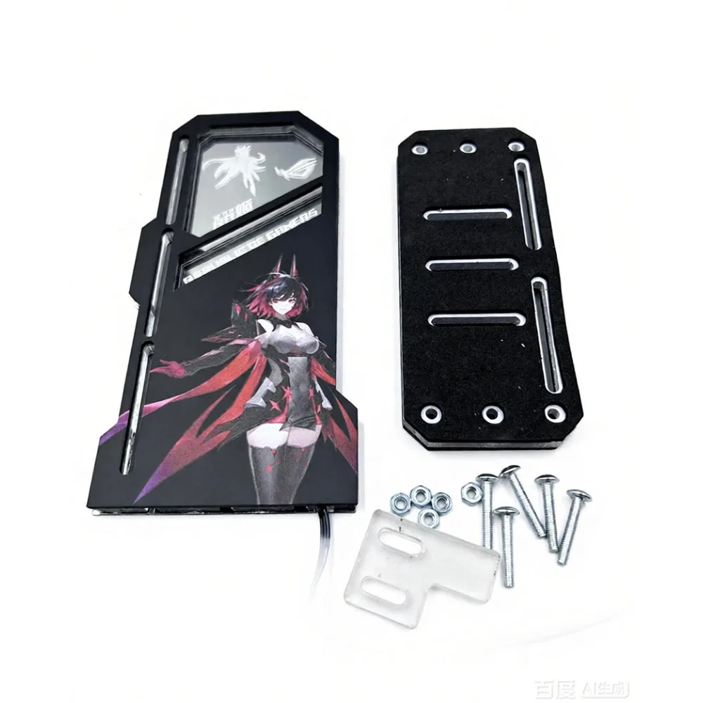 DIY Mirror VGA Holder ARGB Gamer Cabinet 5090 5080 Vertical GPU Bracket Support Jack AURA Sync PC Accessories 3090 4070 4090