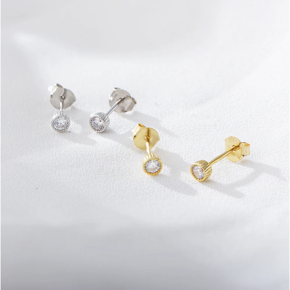 S925 Silver Earrings for Women Minimalist Korean Style Single Diamond Ear Cuff Simple Fresh Fashion Ear Jewelry - view 5