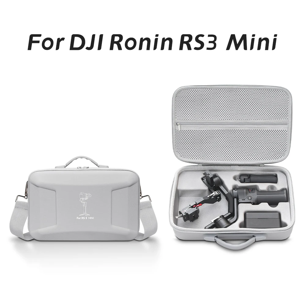 XFJI Carrying Case for DJI Ronin RS 3 Mini Storage Box Gimbal Stabilizer Accessories DJI RS 3 Mini PU Splash-proof Shoulder Bag