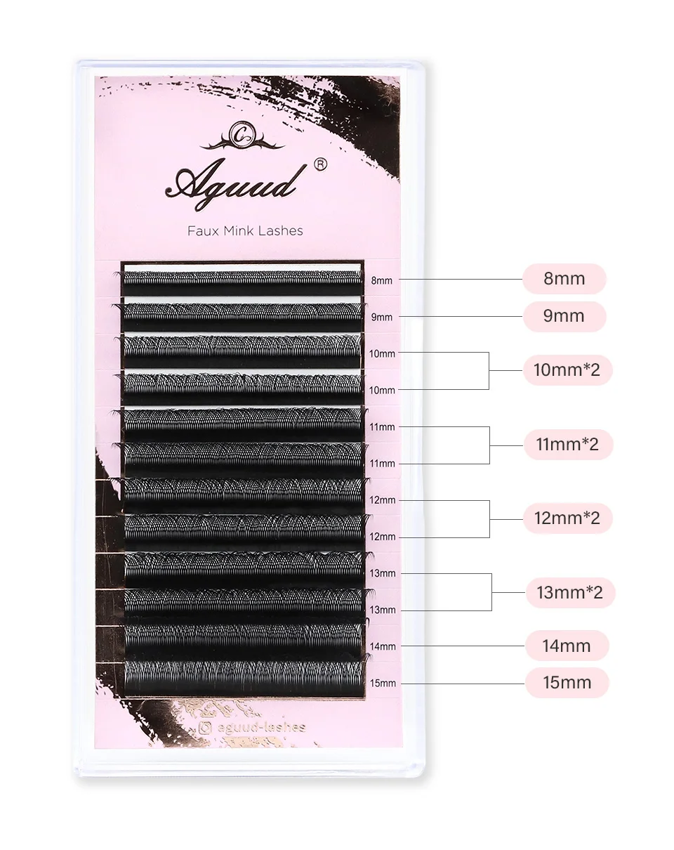AGUUD Braune 4D W Wimpern YY 3D 4D 5DW geformte Spike Clover Wimpernverlängerung 3D Fairy Blooming Natural Woven YY Einzelwimpern – Detail 13