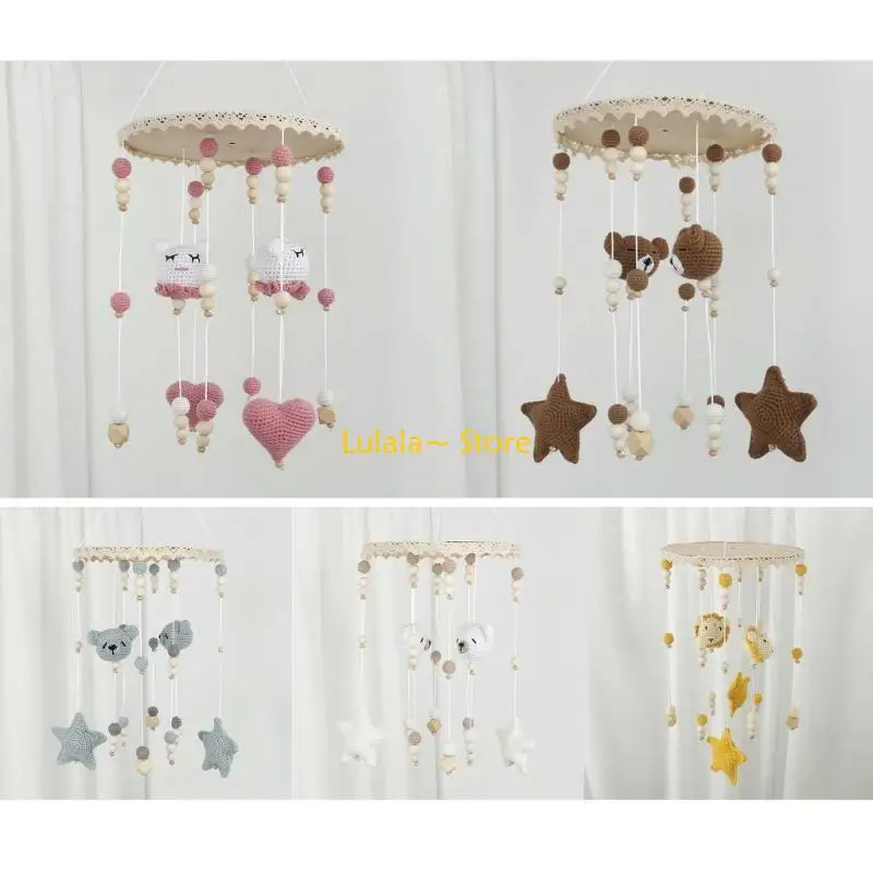 

Y4QA вращающаяся игрушка-погремушка, детская кроватка, мобильная игрушка, мультяшная подвеска, детская кровать, музыкальная