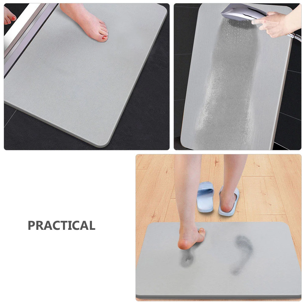 

Diatom Ooze Material Absorbent Bath Mat Non slip Pad for Bedroom Living Room Water Absorbent Easy Clean Durability Floor Mat