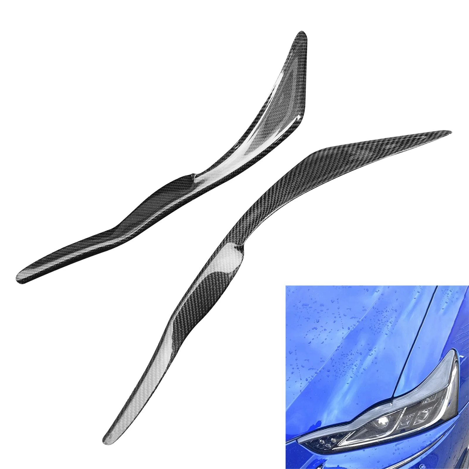 

Крышка для фар из углеродного волокна, веки, брови для Lexus IS300 250 IS200T 17-19