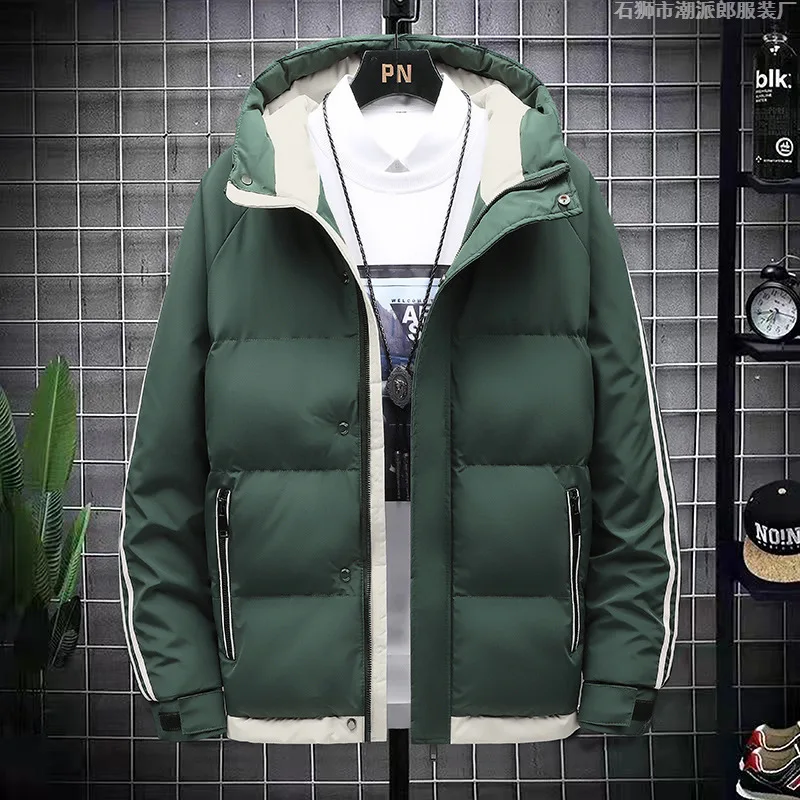 Prowow Chaqueta nueva de invierno de algodón para hombre, versión coreana juvenil, Chaqueta de algodón gruesa, Chaqueta de algodón con capucha cálida para hombre