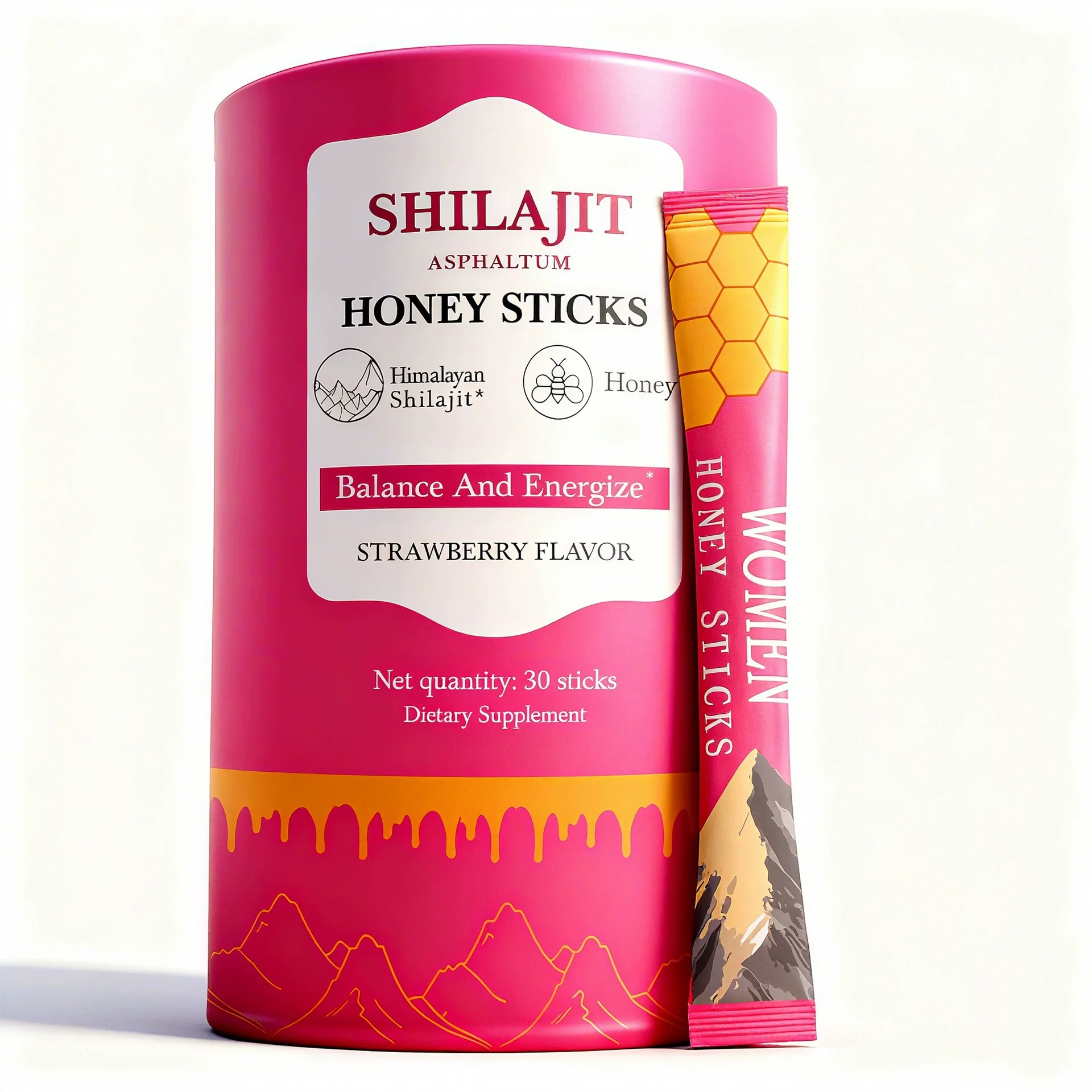 

Shilajit for Women Shatavari & Saffron for hormonal Balance & Energy | Tasty Shilajit Honeysticks with Pure Himalayan Shilajit