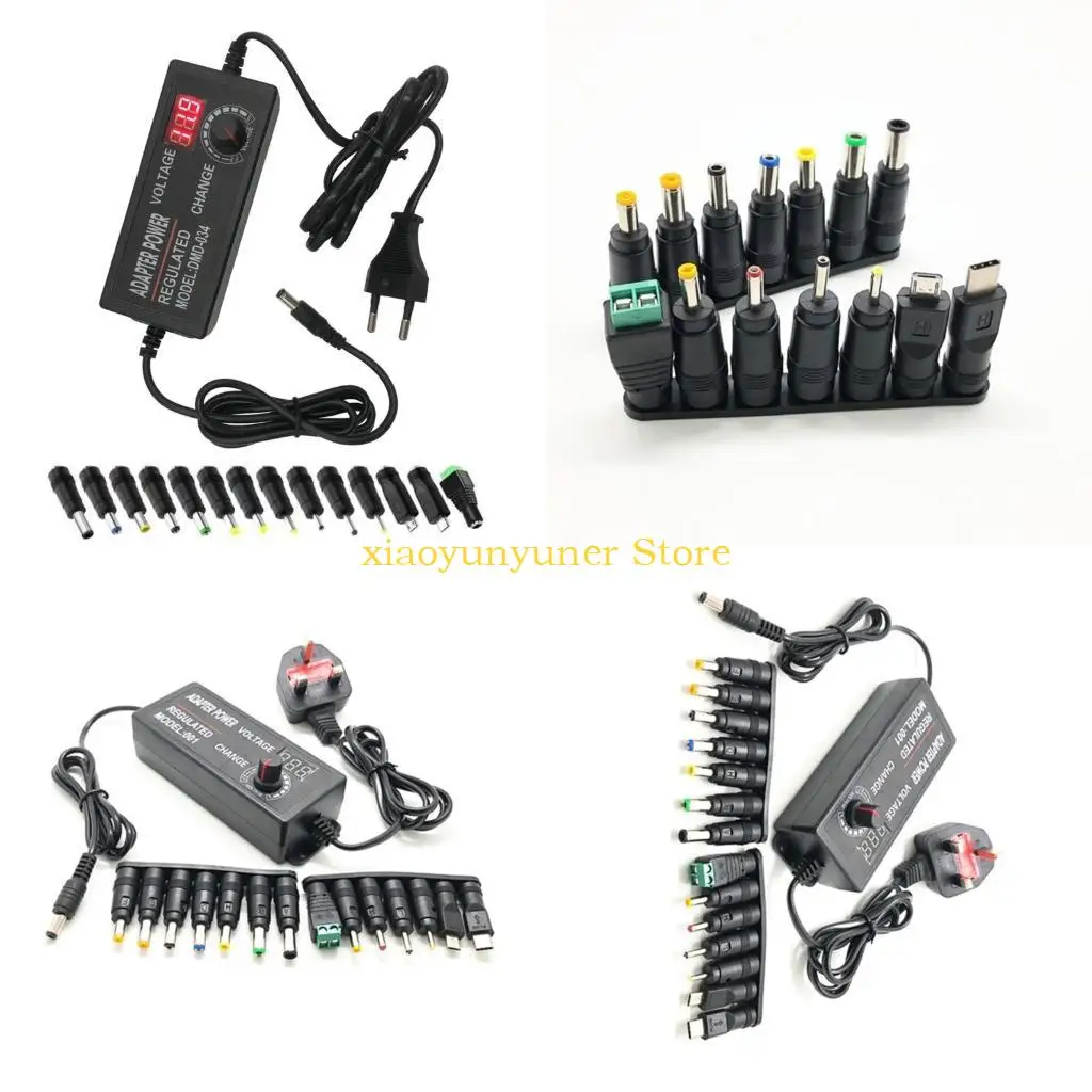 P9JB Universal Adapters 100V240V to DC3V-24V 2A Converters 6.4x4.0mm/6.3x3.0mm
