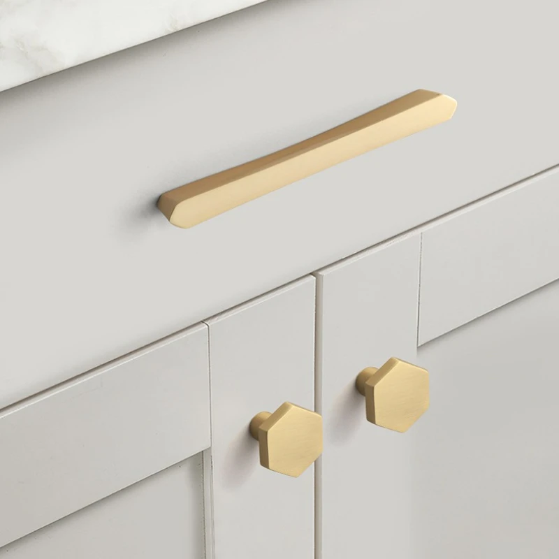 Simple Zinc Alloy Gray Black Gold Cabinet Wardrobe Door Handle Shoe Cabinet Wine Cabinet Drawer Handle Furniture Accessories