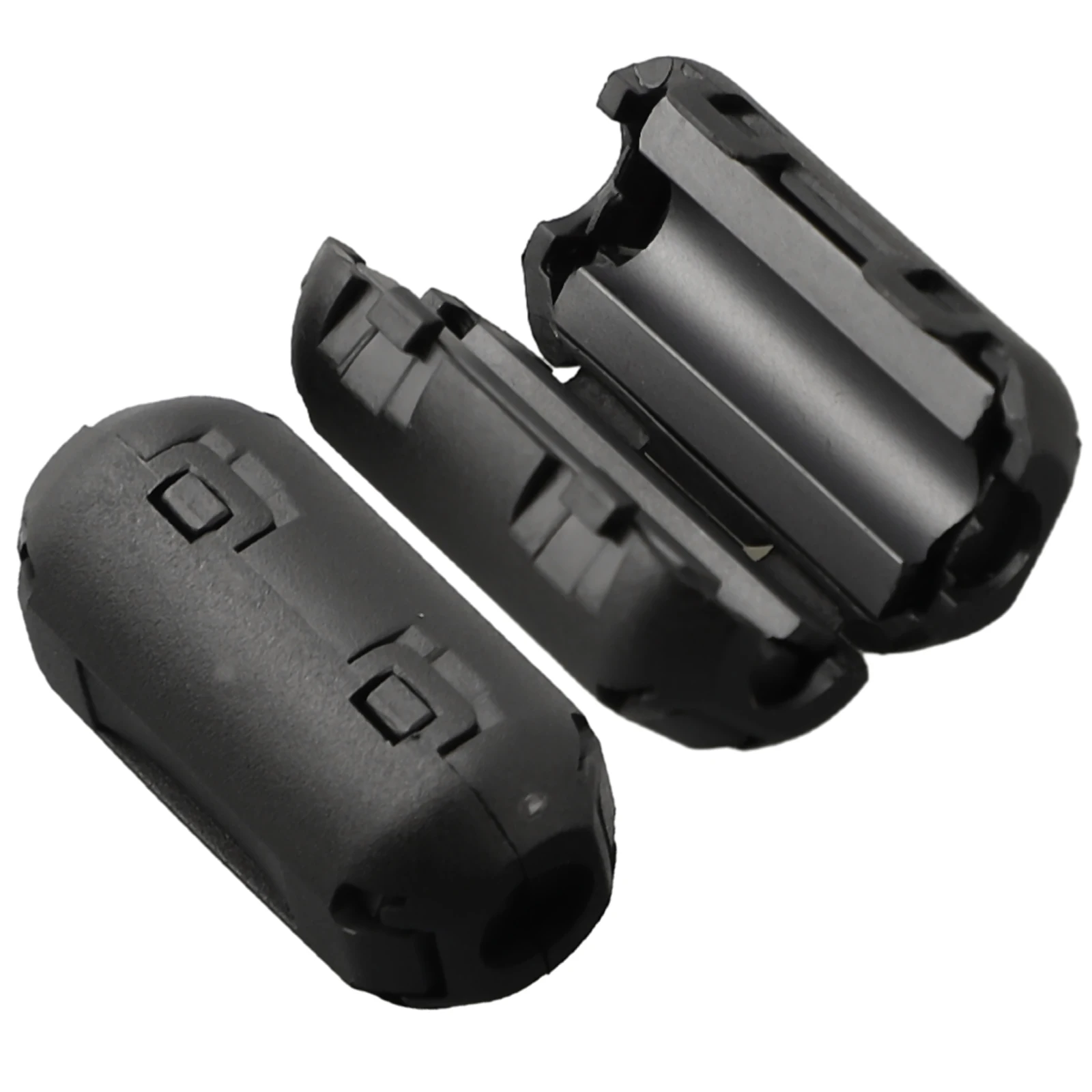 2/5xTDK 5mm Filter Ring Cable Clip On Wire RFI Ferrite Core Noise Suppressor For Audio Video Cables Dimensions 12 X 25 Mm