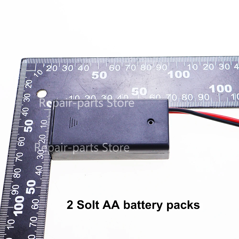 صندوق حامل البطارية AA 2/3/4/6/8 فتحات حافظة بطاريات مع مفتاح وغطاء و PH2.0 XH2.54 DC5.5X2.1 USB2.0 DuPont Terminal