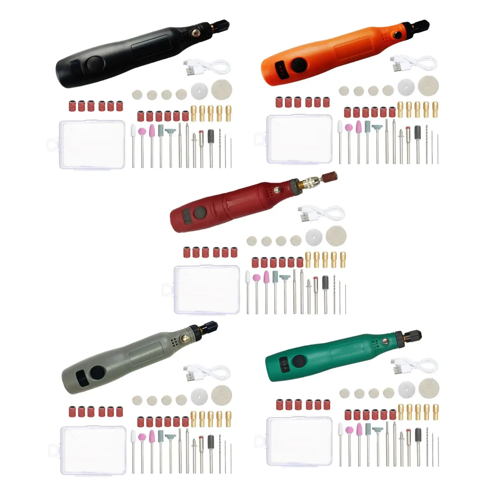 Cordless Rotary Tool 3 Speeds Engraving Pen Overload Protection Multipurpose 3.7V Power Rotary Tool for Sanding Etching