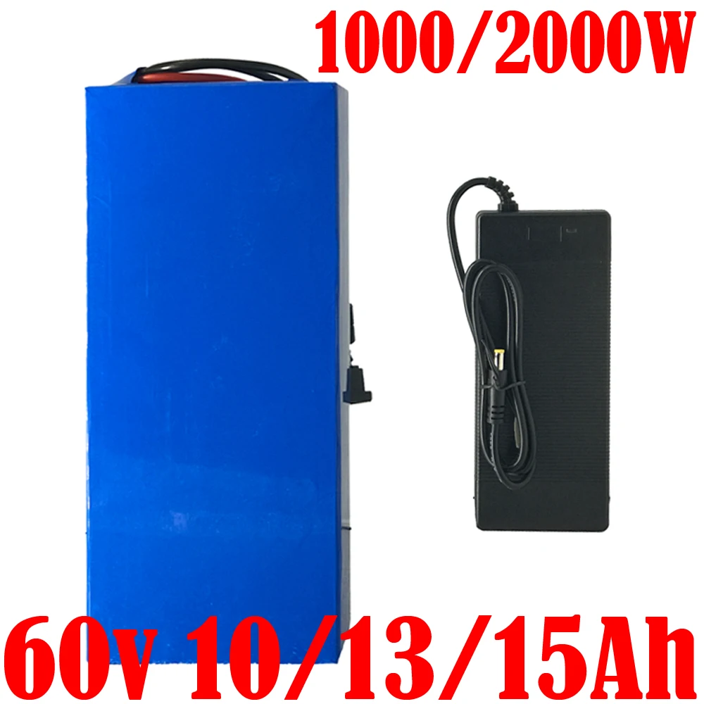 

eBike Battery 60v battery 16S 60V 10AH 12AH 13AH 15AH electric bike lithium battery For 1000W 1500W 2000W electric bike Scooter