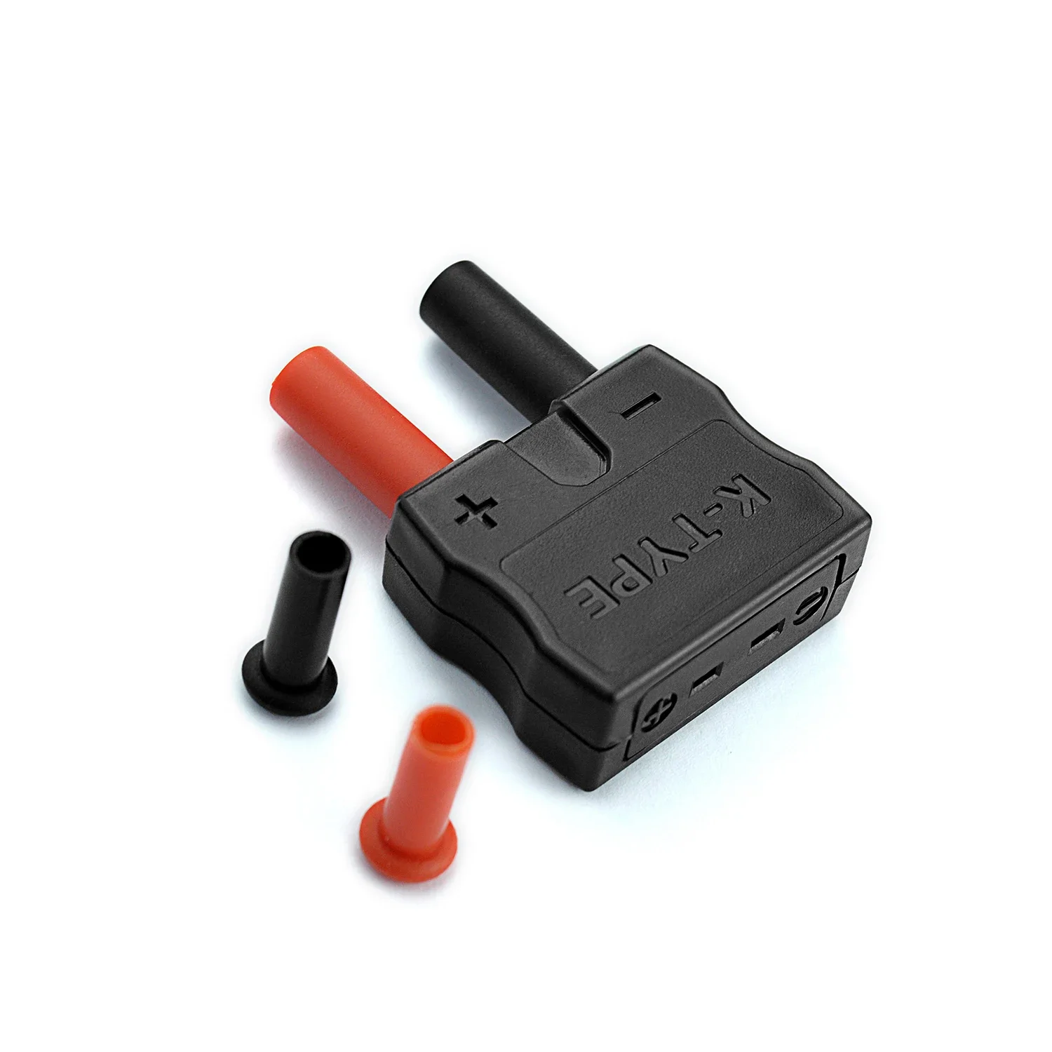 ZIBOO 69146 Adapter wtyczki bananowej na termopara typu K, współpracuje z zaciskiem cyfrowym i multimetrami