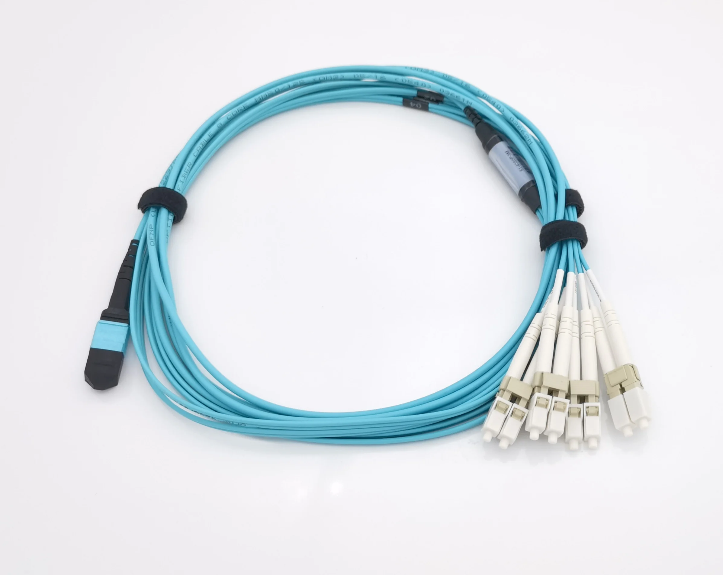 OM3 40G MPO/MTP Female to 8xLC Branch Fiber Optic Cable Multimode Patch Cord 3 M