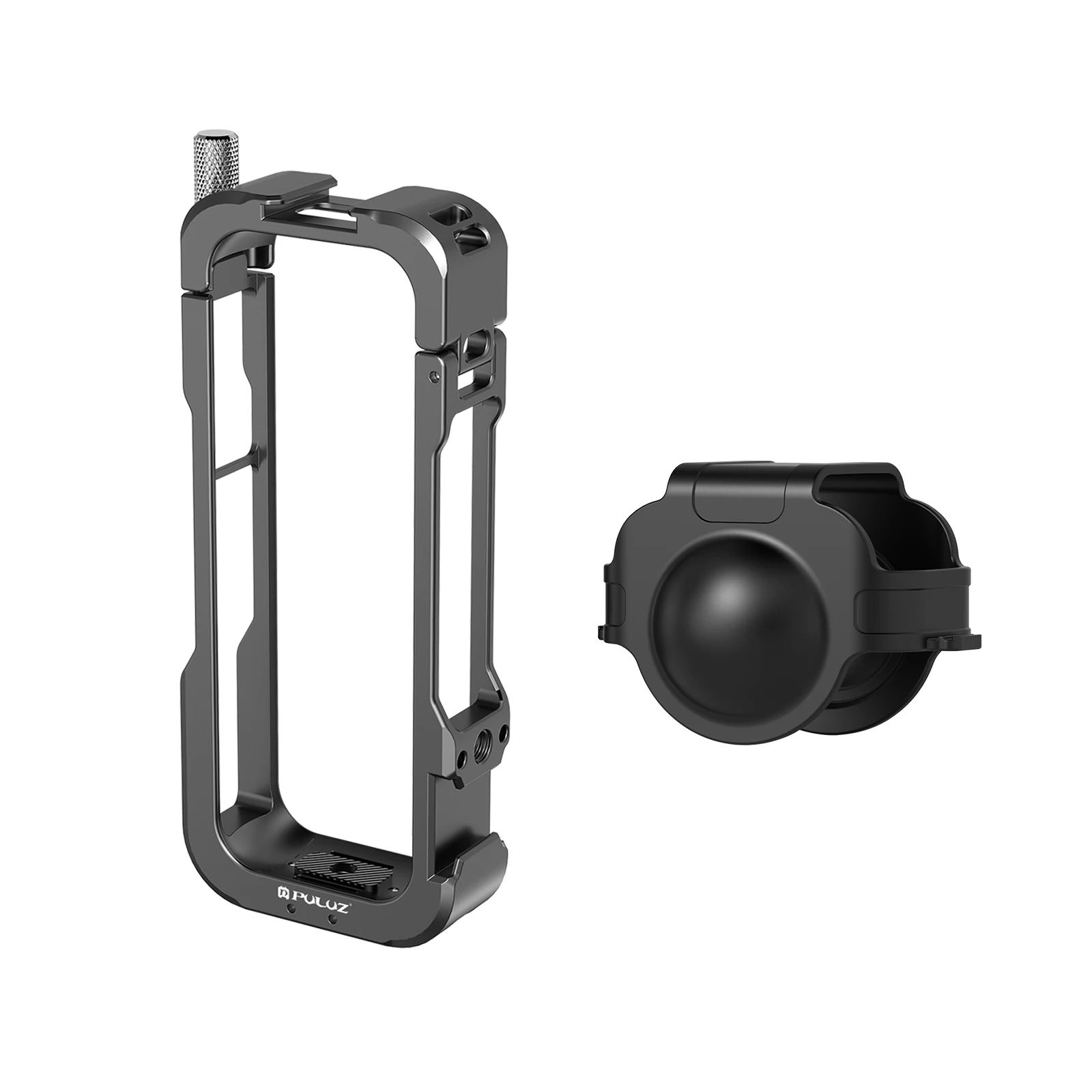 

PULUZ Metal Protective Cage Rig For Insta360 X4 Housing Frame with Lens Cover Expansion Frame Accessories