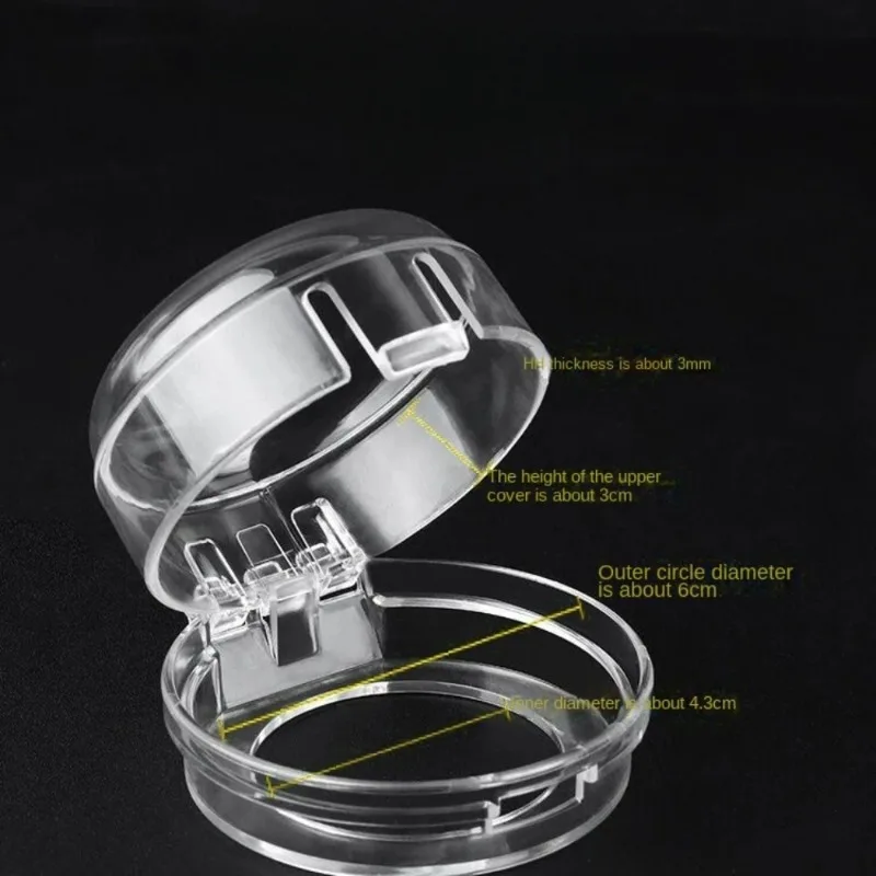 2/4pcs 스토브 손잡이 커버 어린이 보호 스위치 커버 검정색 투명 색상 어린이와 애완동물이 스토브를 켤 수 있도록 방지합니다. 유니버설 사이즈