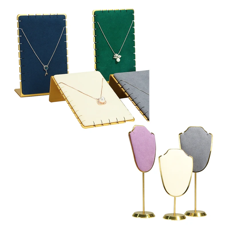 Women Jewelry Necklace Holder Canday Color Luxulry Pendant Show Stand Shop Window Show Props