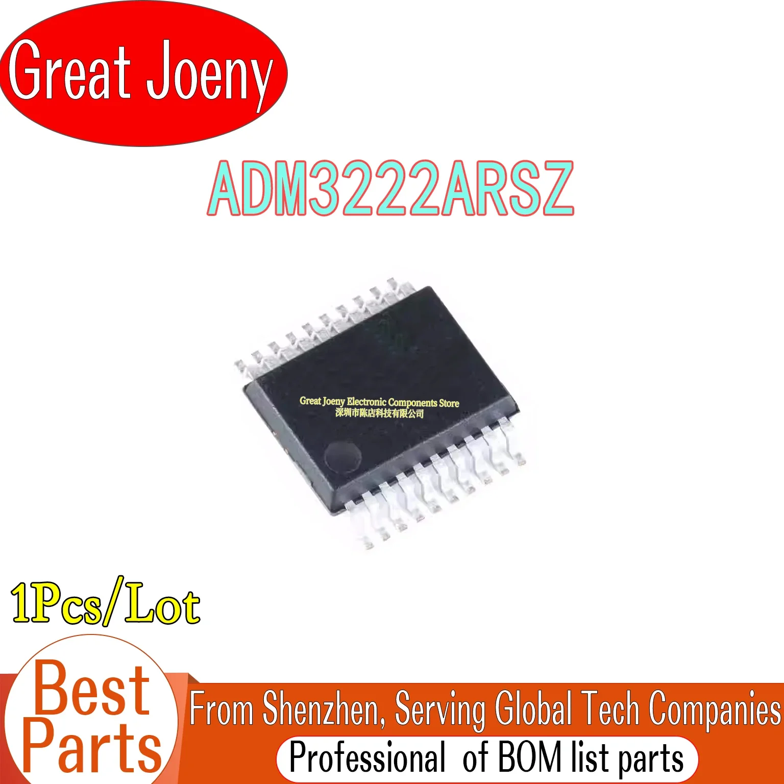 

100% New Original ADM3222ARSZ ADM3222 IC Chipset SSOP-20 Bulk Best Price