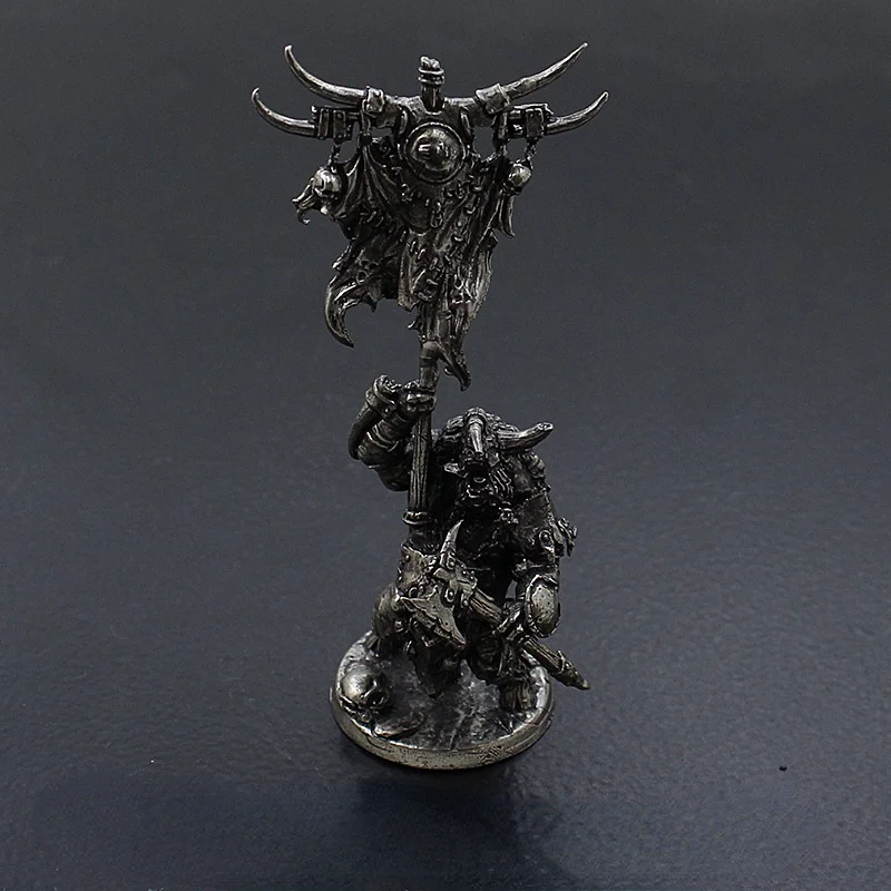 80mm Retro Cupronickel Tauren Tribe Warcraft Cthulhu Monster Model Desktop Decoration Military Collection Figurine Chess Piece view 2