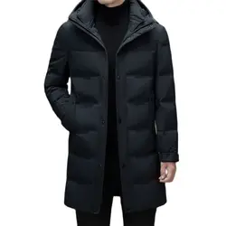 BATMO 2023 new arrival winter top quality 90% white duck down hooded Long jackets men,Thick warm coat men overcoat 623026