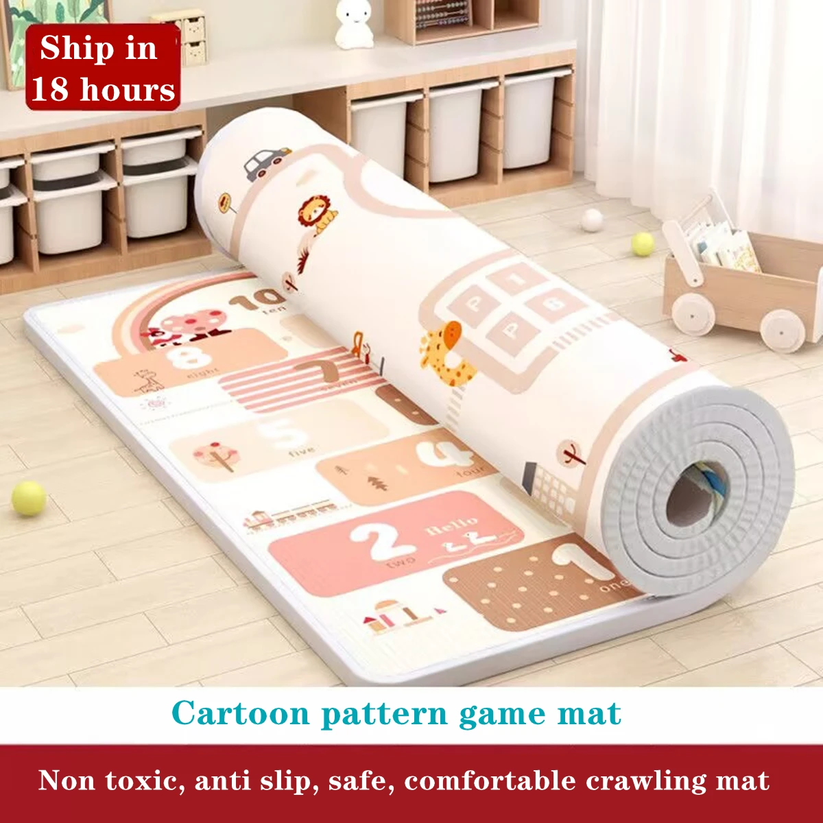 

Baby Play Mat Large New Style Cartoon Pattern Puzzle Children's Mat Baby Climbing Pad Kids Rug Baby Game Mats Toys for Children