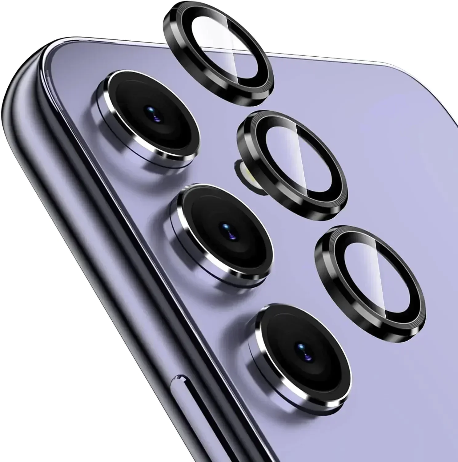 강화 유리 카메라 렌즈 보호대 커버, 삼성 갤럭시 A15, A25, A35, A55, A14, A24, A34, A54, S24 울트라 폰 액세서리
