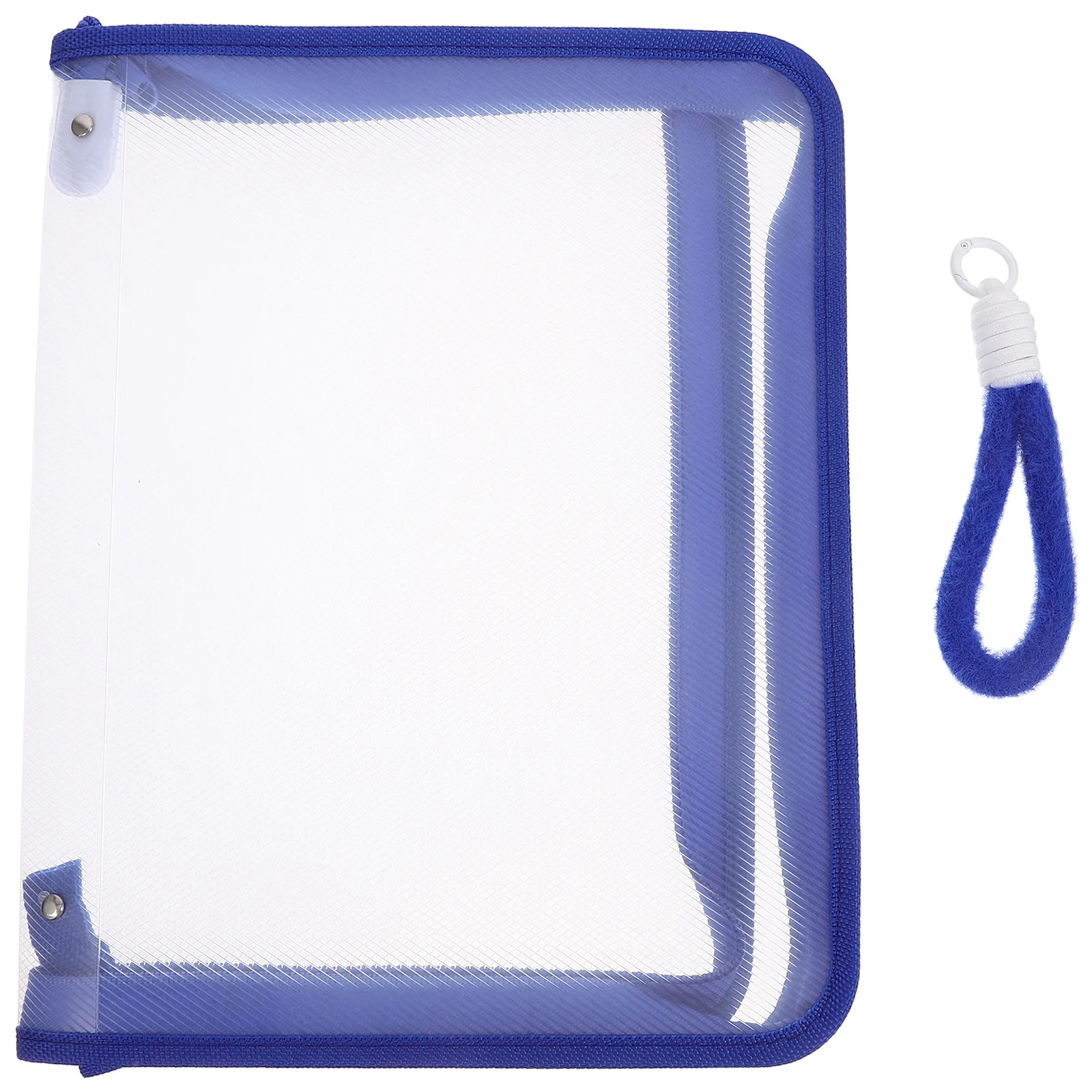 

Clear Zipper Document Bag Waterproof Transparent Handheld Organizer for Travel Home Office School Makeup Pencil Supplies Storage