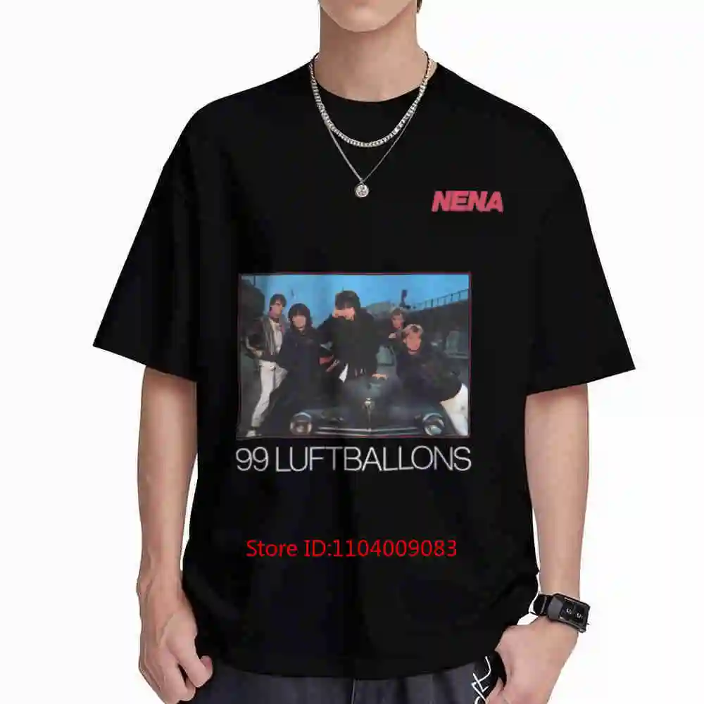 Nena 99 Luftballons Album Cover Short Sleeve Tee 100% Cotton T-Shirt
