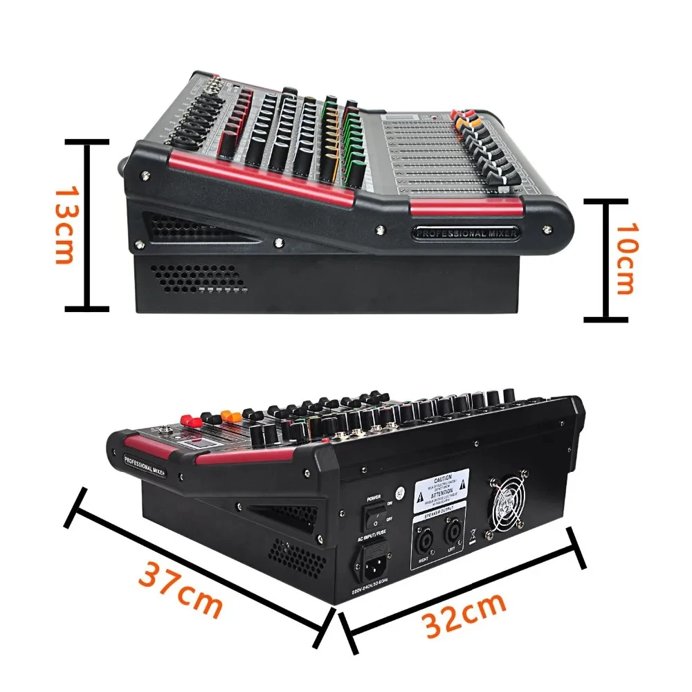 Professional Mixing Console Audio BT, Power Amplifier, GAX-M8, 8 canais, alta qualidade