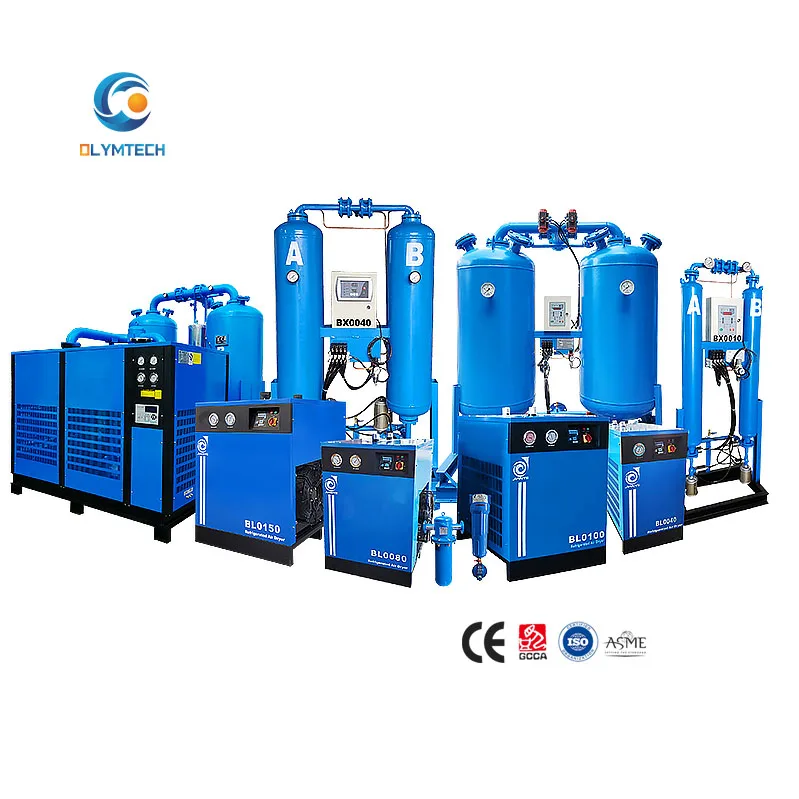 Match up Compressed air Refrigerated Dryer for Compressor Energy Saving Refrigerated Industrial air Dryer