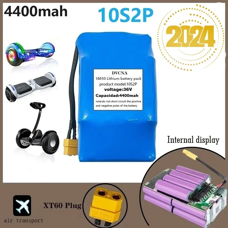 

2024 36V10S2P4400mAh литий-ионная встроенная защита BMS подходит для скутера кручение оригинальный балансировочный автомобильный литиевый аккумулятор