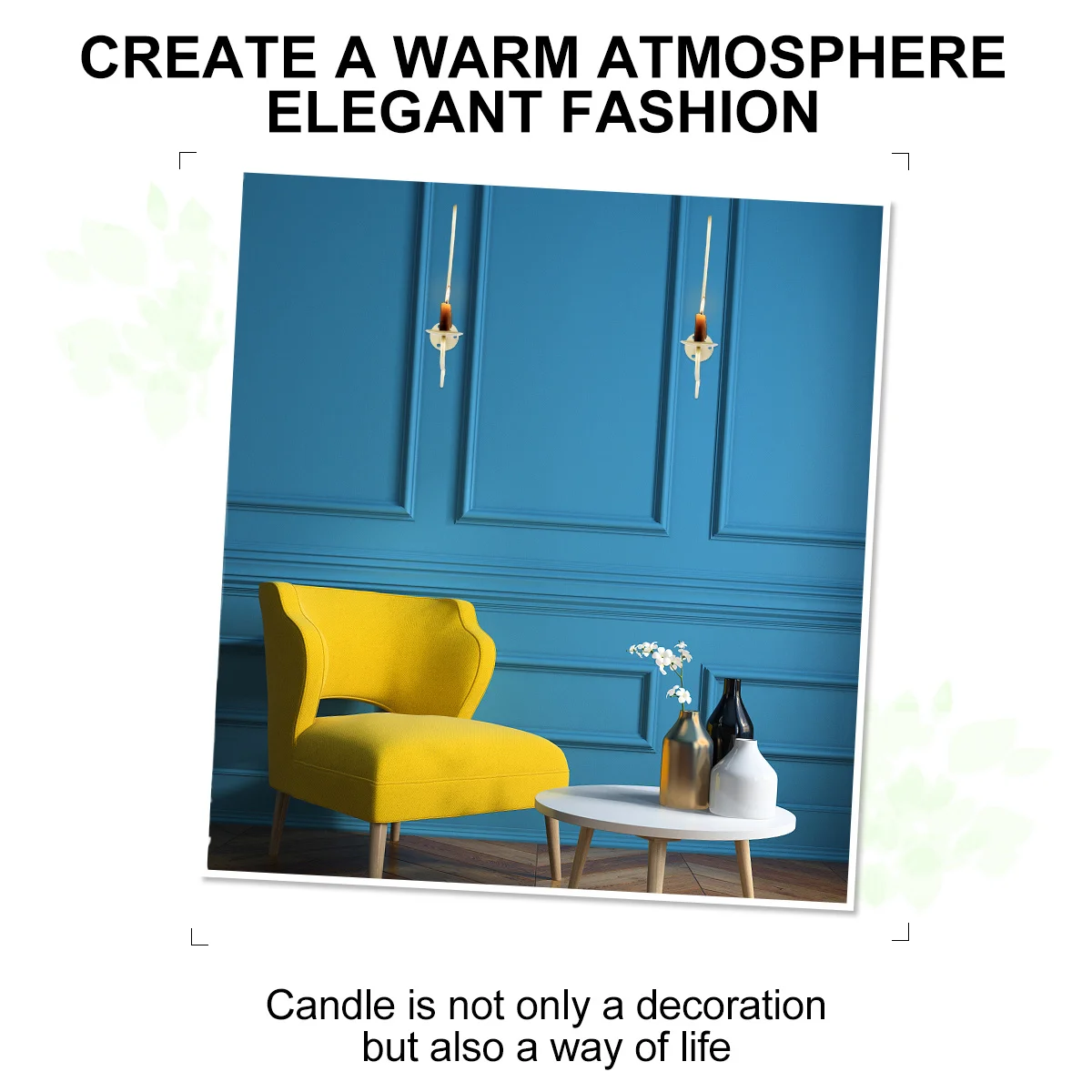 

1Pcs European Style Hanging Iron Holder Decorative Candlestick for Home Wedding Party Christmas Living Room Decor