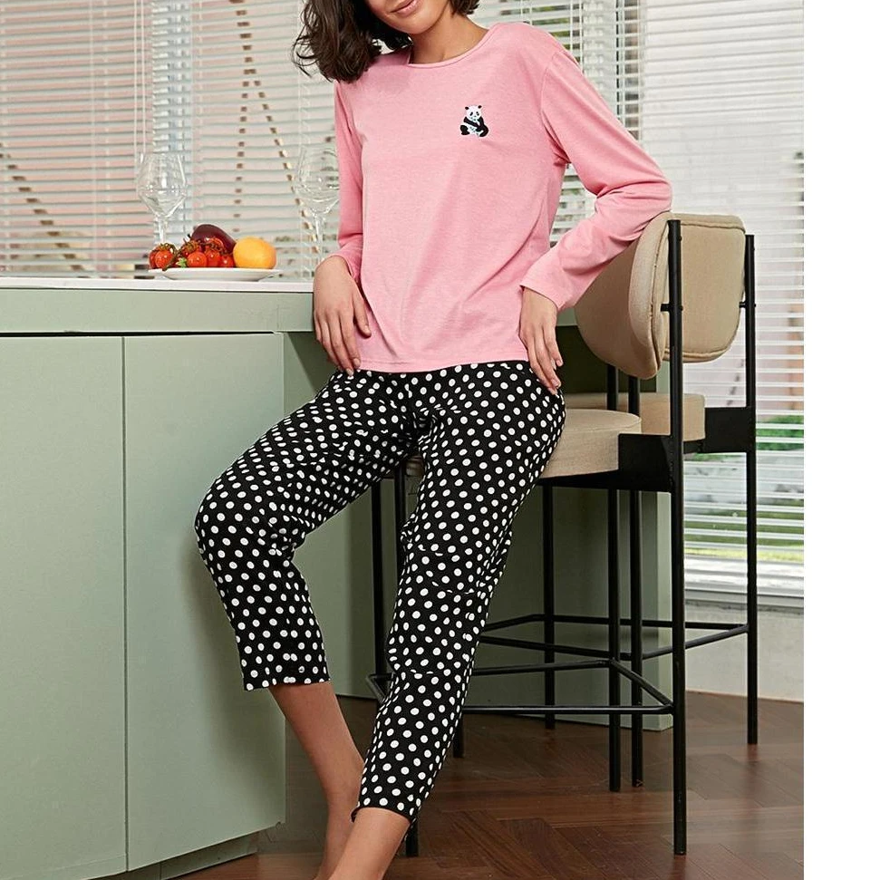 

print Pajama sets animal women mujer conjuntos pijamas conjunto pyjama pijama femme ensembles feminino sleepwear pyjamas