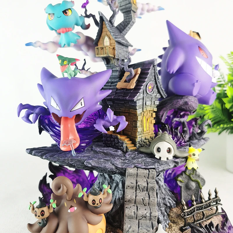 

2025 New In Stock 31cm Anime Pokemon Gengar Ghost Claw Action Figure Game Statue Pvc Collectible Kawaii Model Gifts Dolls Toys