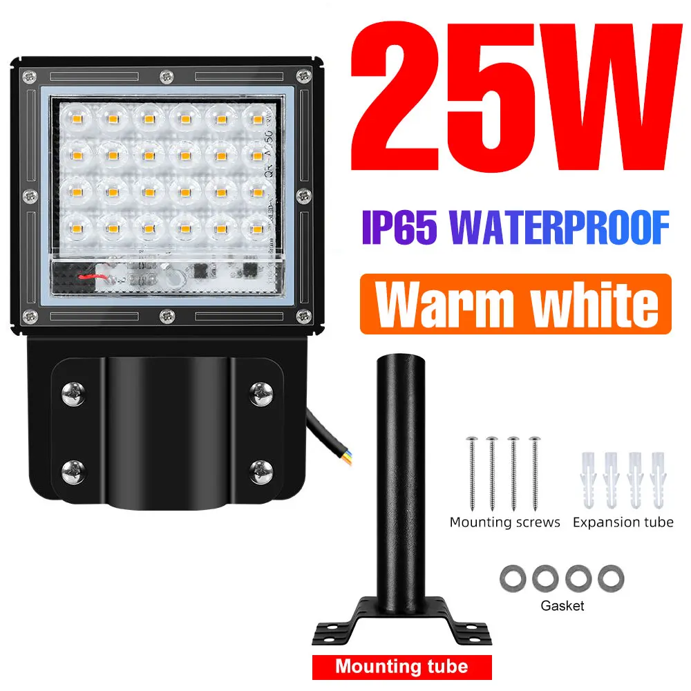 200W LED-straatlantaarn 220V Reflector Spotlight Buitenschijnwerpers IP65 Waterdicht Koud/Warm Wit Voor Tuin Binnenplaats Magazijn