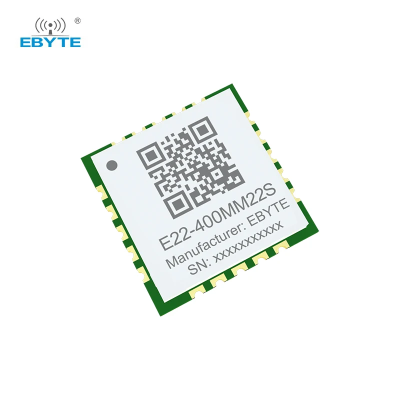 Módulo LoRa SX1262 SX1268 433/470MHz 868/915MHz EBYTE E22-400/900MM22S Tamaño ultra pequeño SMD Orificio de sello de bajo consumo de energía