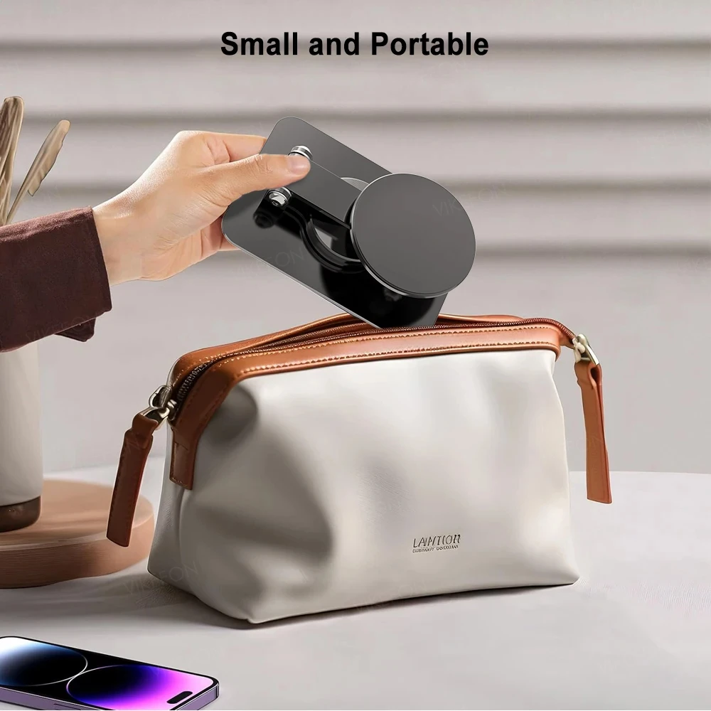 Складной держатель для телефона, настольная магнитная подставка для телефона 360° °   Поворотная настольная подставка для мобильного телефона для iPhone 16, 15, 14, 13, 12 Pro Max, крепление