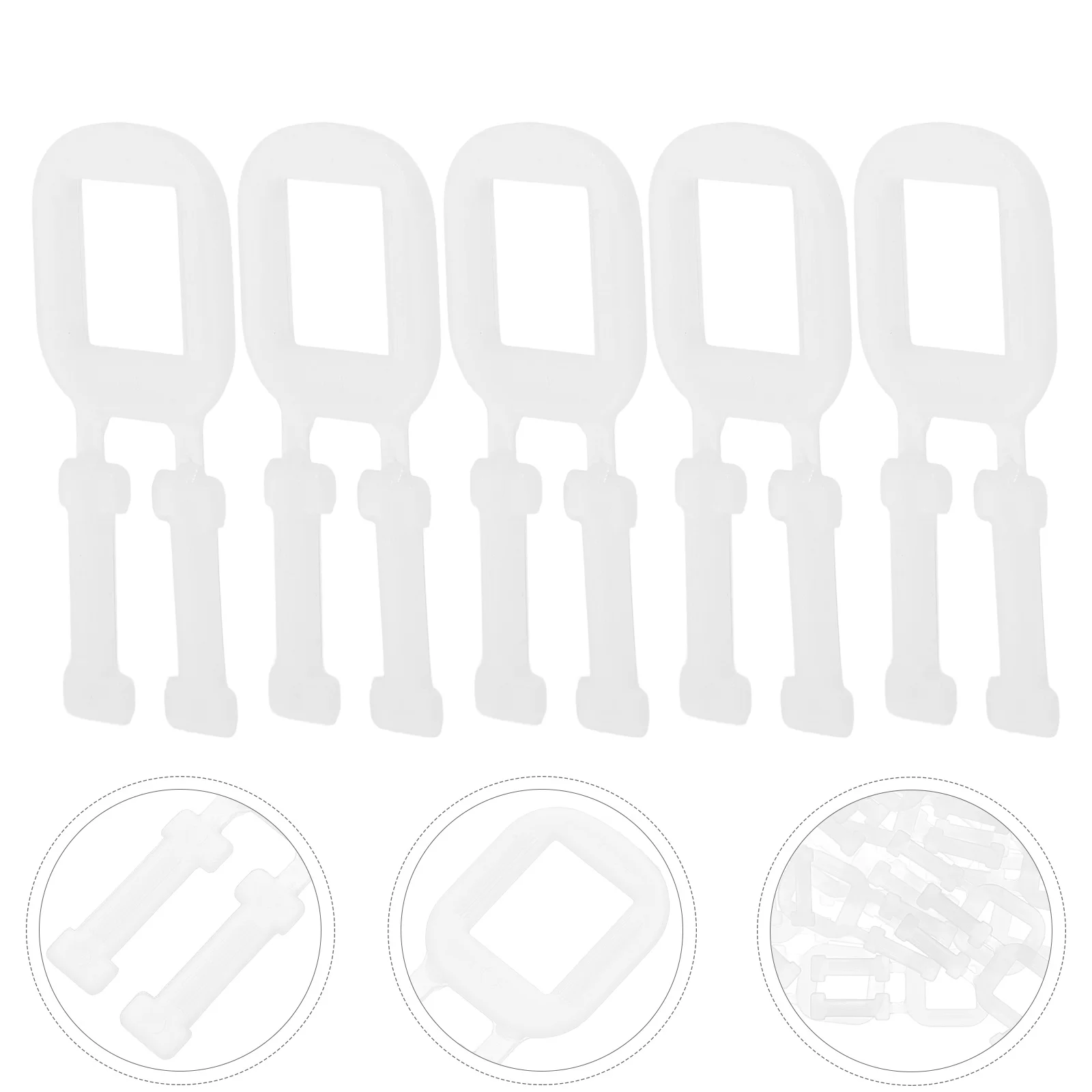 Non-Slip Plastic Grab para Carton Envio Levantamento, Alças, Dedução de Embalagem, 100 Pcs