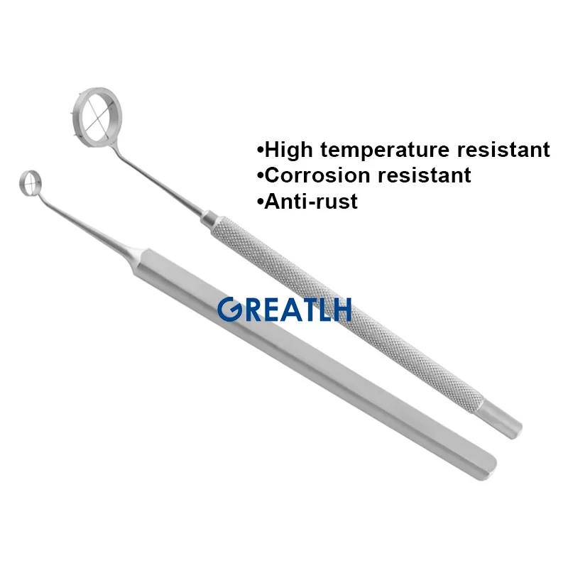 GREATLH Optical Zone Marker with Blade Stainless Steel Ophthalmic Surgery Instrument