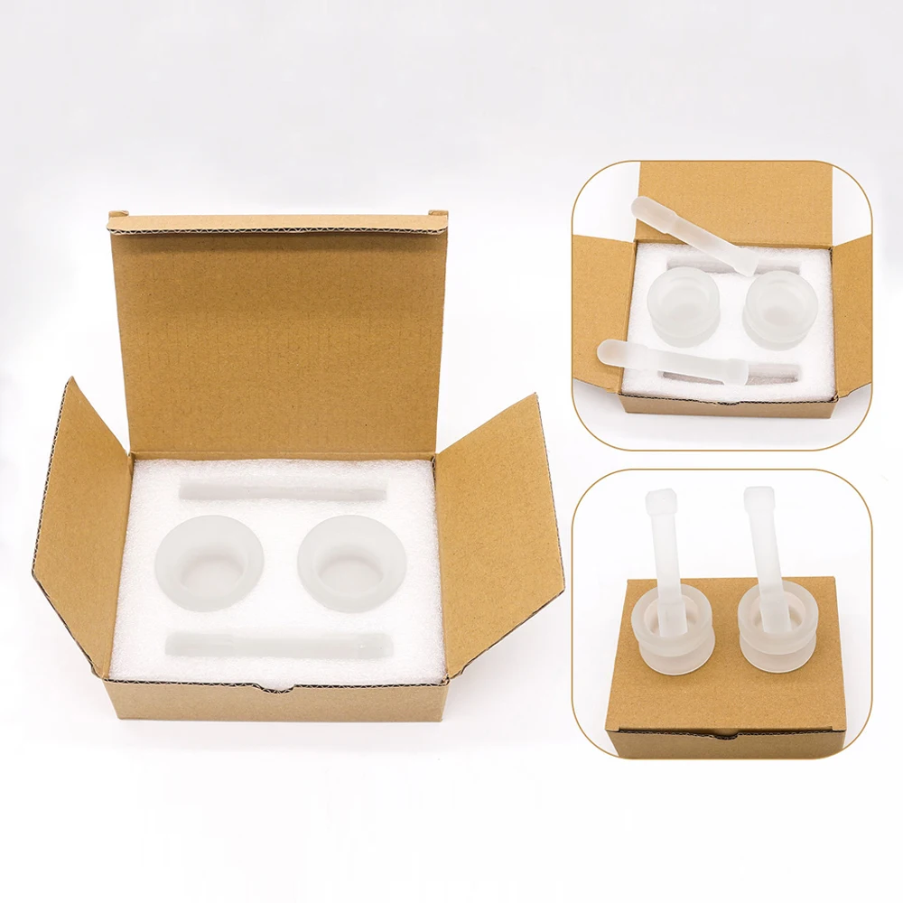4 sets Dental Lab Glass Mortar and Pestle Mixing Grinding Bowl Kit Laboratory Grinding Tool