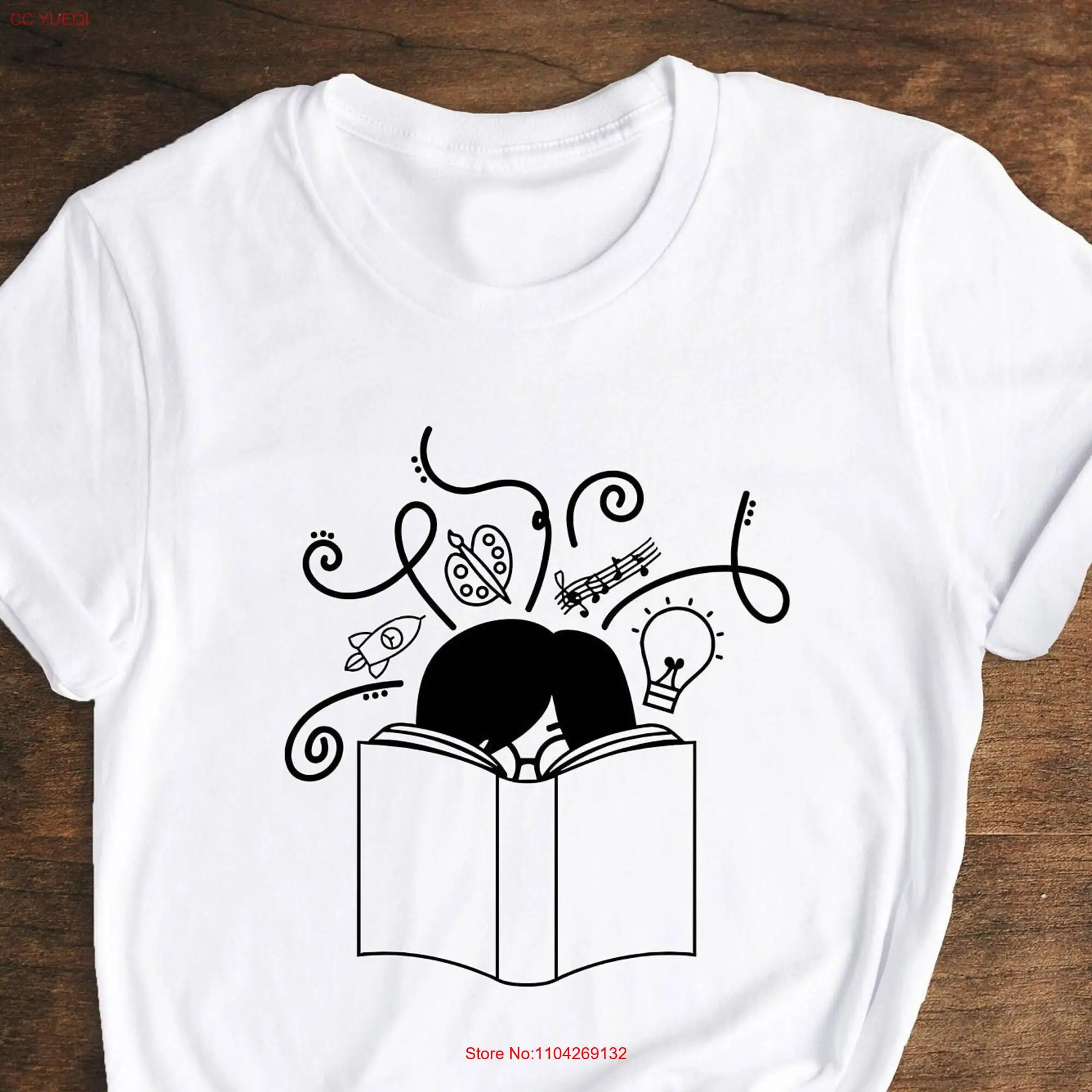 Girl Reading T Shirt Book Lover Who Likes to Read Library Bookworm Funny Bookish  long or short sleeves