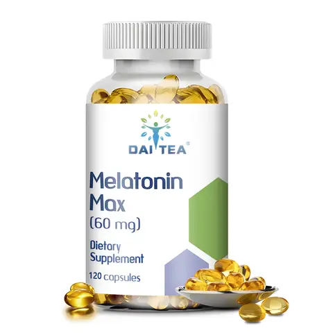 60 Mg Extra Strength Melatonin MAX - Eye Support, Deep Sleep, Natural Sleep - 100% Additive Free, Vegan, Non-GMO, Gluten Free