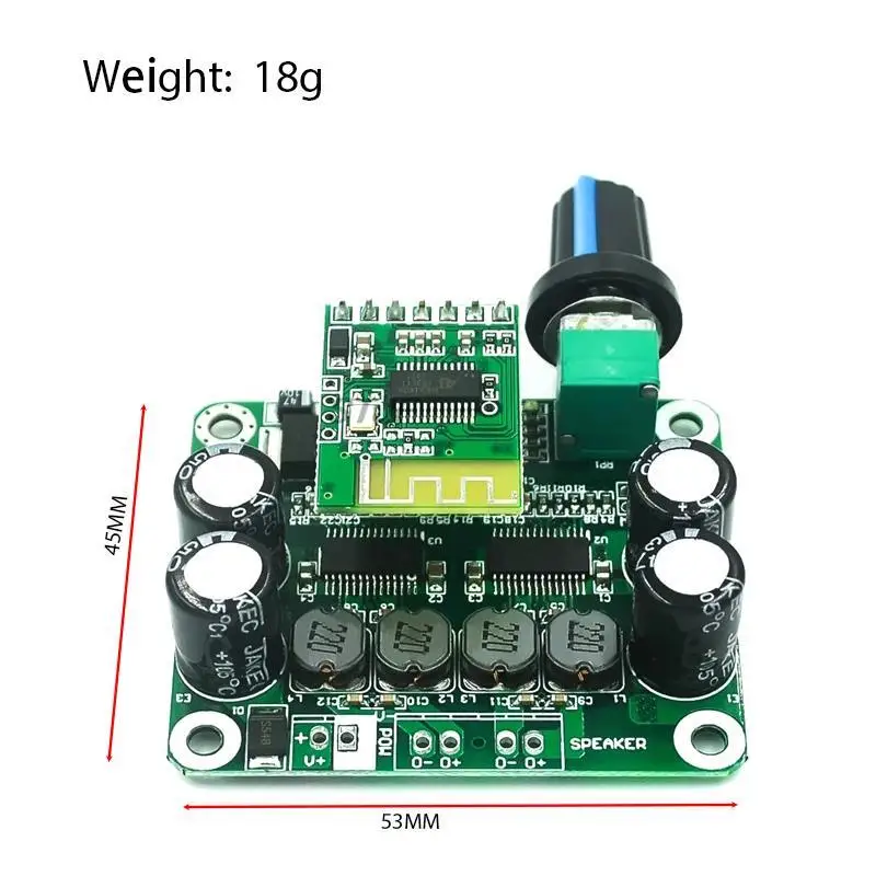 Bluetooth 4.2 TPA3110 30w+30W PBTL Digital Stereo Audio Power Amplifier Board Module 12V-24V car for Portable USB Speaker