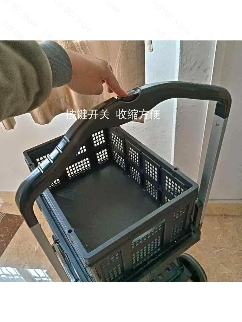 2026 Office Double Folding Tool Trolley Portable School Dining Room File Cart Trolley