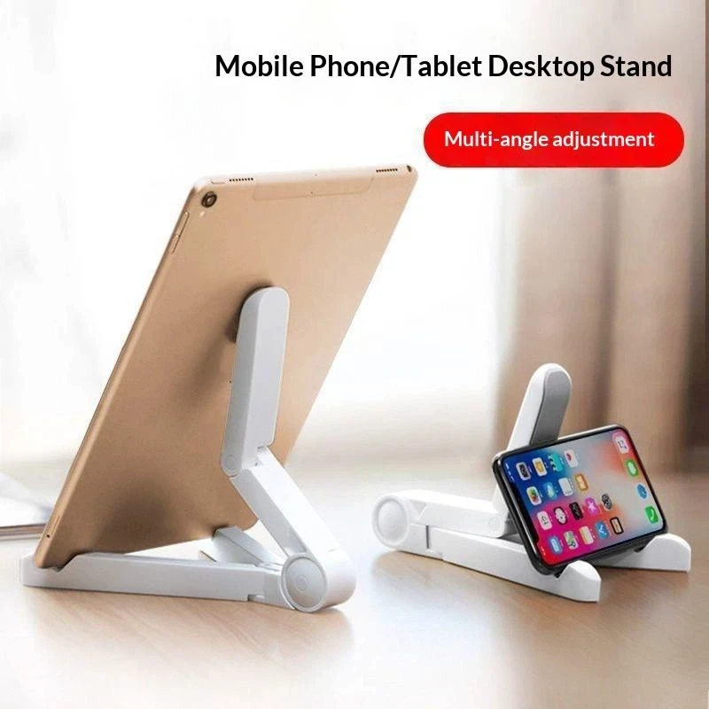 Universal Folding Tablet Holder For 4-10 Inch Triangle Bracket For Live Streaming Binge Watching Simple Lazy Foldable Stand