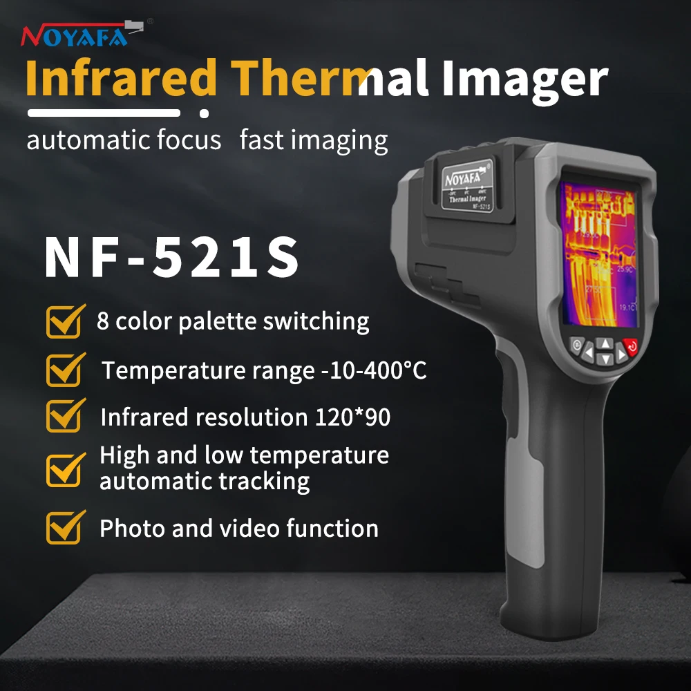 NOYAFA NF 521S Thermal Imaging Camera For Leakage Inspection And Maintenance Repair PCB Pipeline Detection Infrared Camera