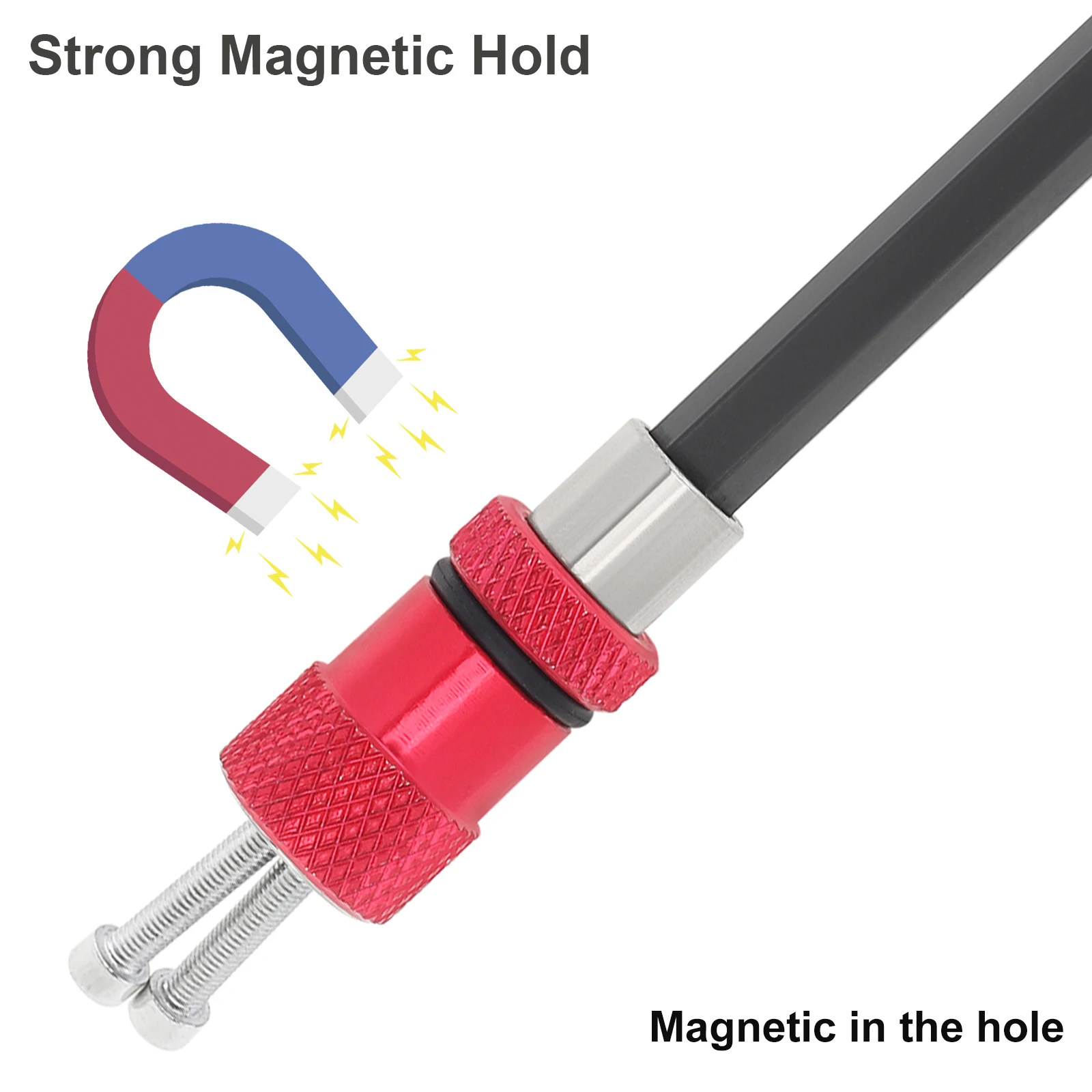 3 pz/set adattatore per cacciavite magnetico con regolazione retrattile barra di prolunga con gambo esagonale a sgancio rapido