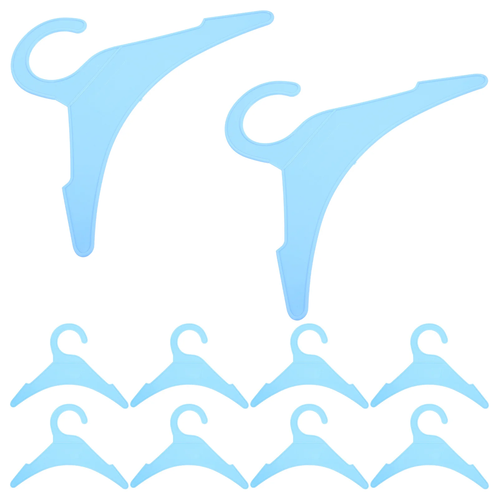 

10Pcs Pet Clothes Hangers Plastic Mini Dog Cat Clothing Rack Household Drying Organizer Small Plastic Pet Coat Hanger