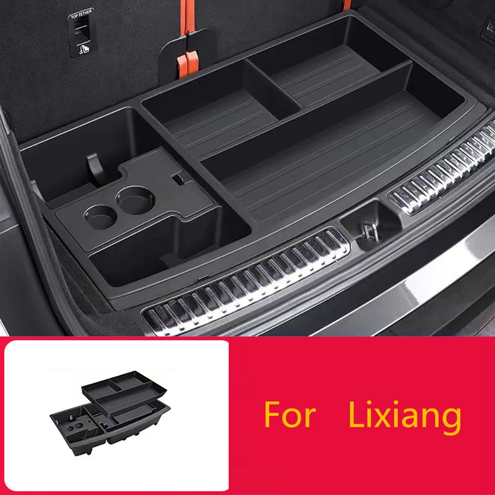 

Suitable for Li Xiang L7/L8/L9 trunk storage box car interior storage box hidden storage accessories black technology