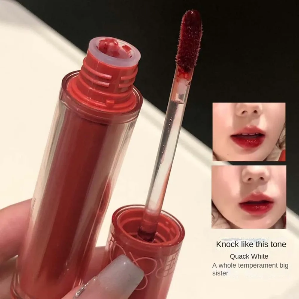 패션 논스틱 컵 누드 립 글레이즈 자연스러운 색상 발전 립 글로스 오래 지속되는 방수 립 메이크업 여성용